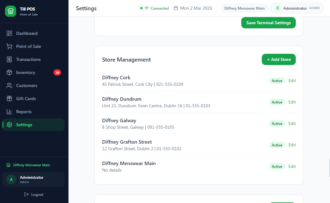 Multi-store overview